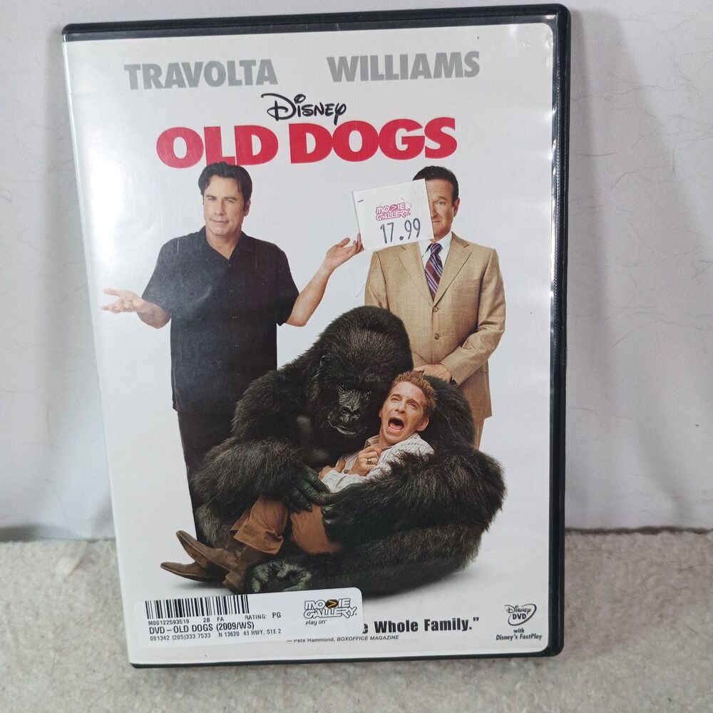 Disney Old Dogs DVD 2009 John Travolta Robin Williams Family Comedy Widescreen